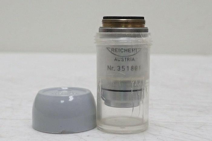 Used Reichert Austria 351801 Oel 100/1.25 160/0.17 np Microscope Objective