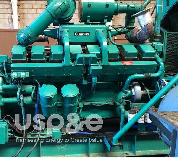 Used 0.80 MW Used Cummins KTA-50-G Diesel Generator Sets