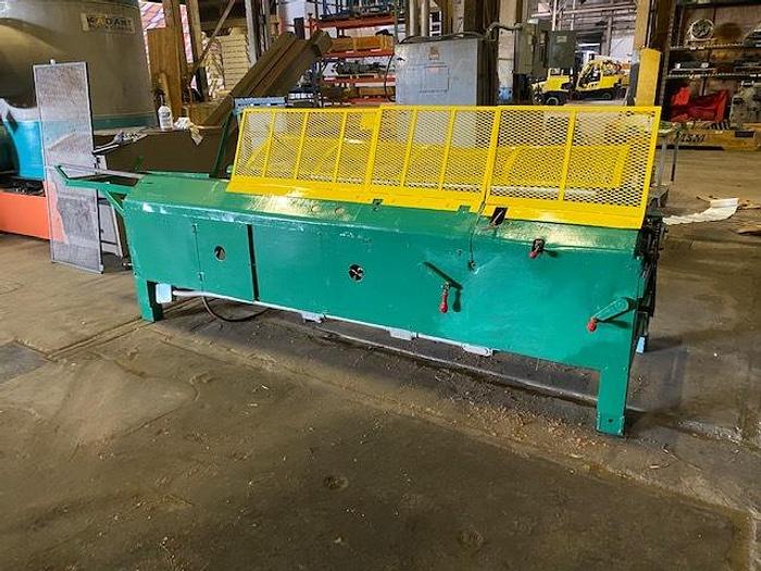 Used 120" SONOCO CORE CUTTER 3"-25" DIAMETER CORES SEMI AUTOMATIC