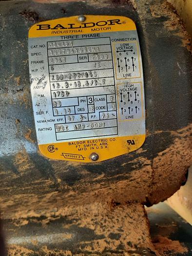 Used Conveyor, Screw, 12" x 12', C/st, Incline, 1 HP #S74830