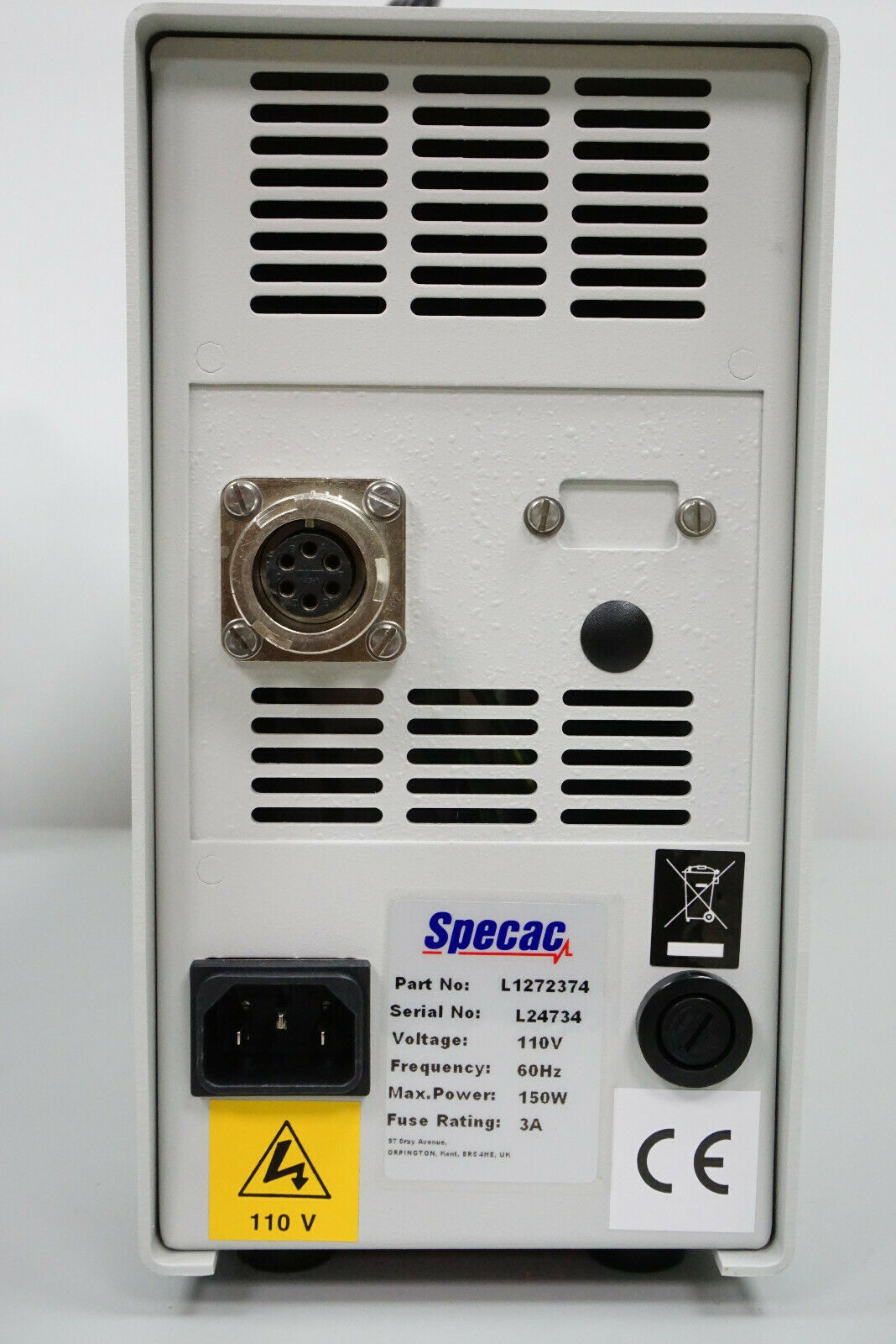 Perkin Elmer L1272374 SPECAC ATR Gateway Heated HATR Top Plate ZnSe 110V 200°C