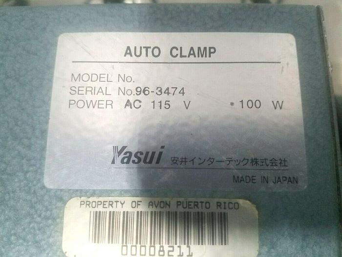 Used Yasui AC-2AU Auto Clamp Wax Injectors Lost Wax Mold Clamp Injection Casting
