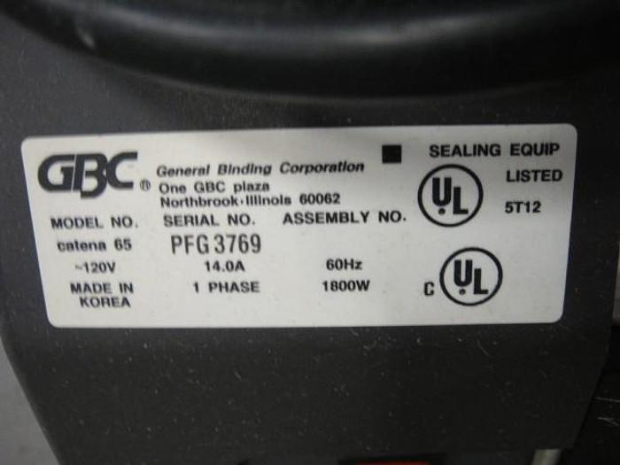 Used GBC Catena 65 Laminator Video
