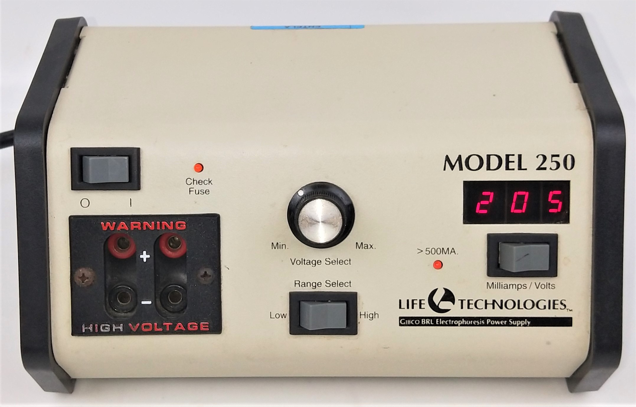 Used Gibco BRL 250 Electrophoresis Power Supply