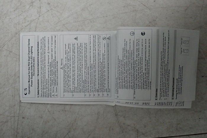 Used CCS PD2-3012-2 2-Channel LED Control Unit with Manual - NEW 81159785772