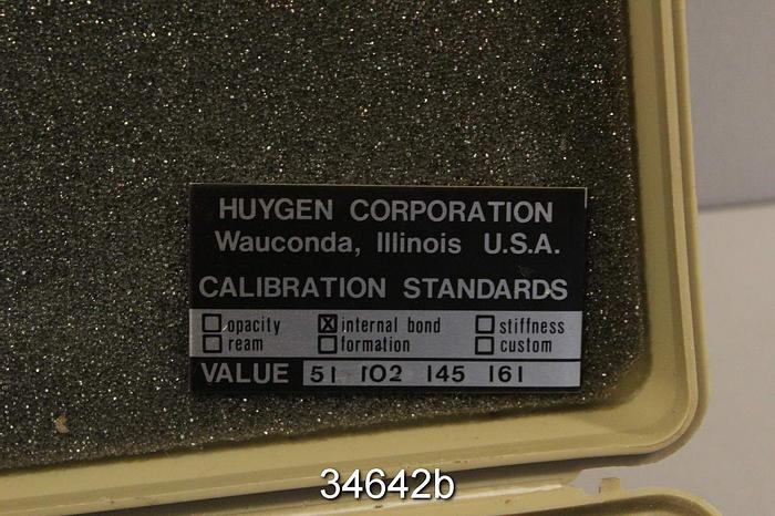 Used Huygen Internal Bond Calibration Standards, 51, 102, 145, 161 #34642