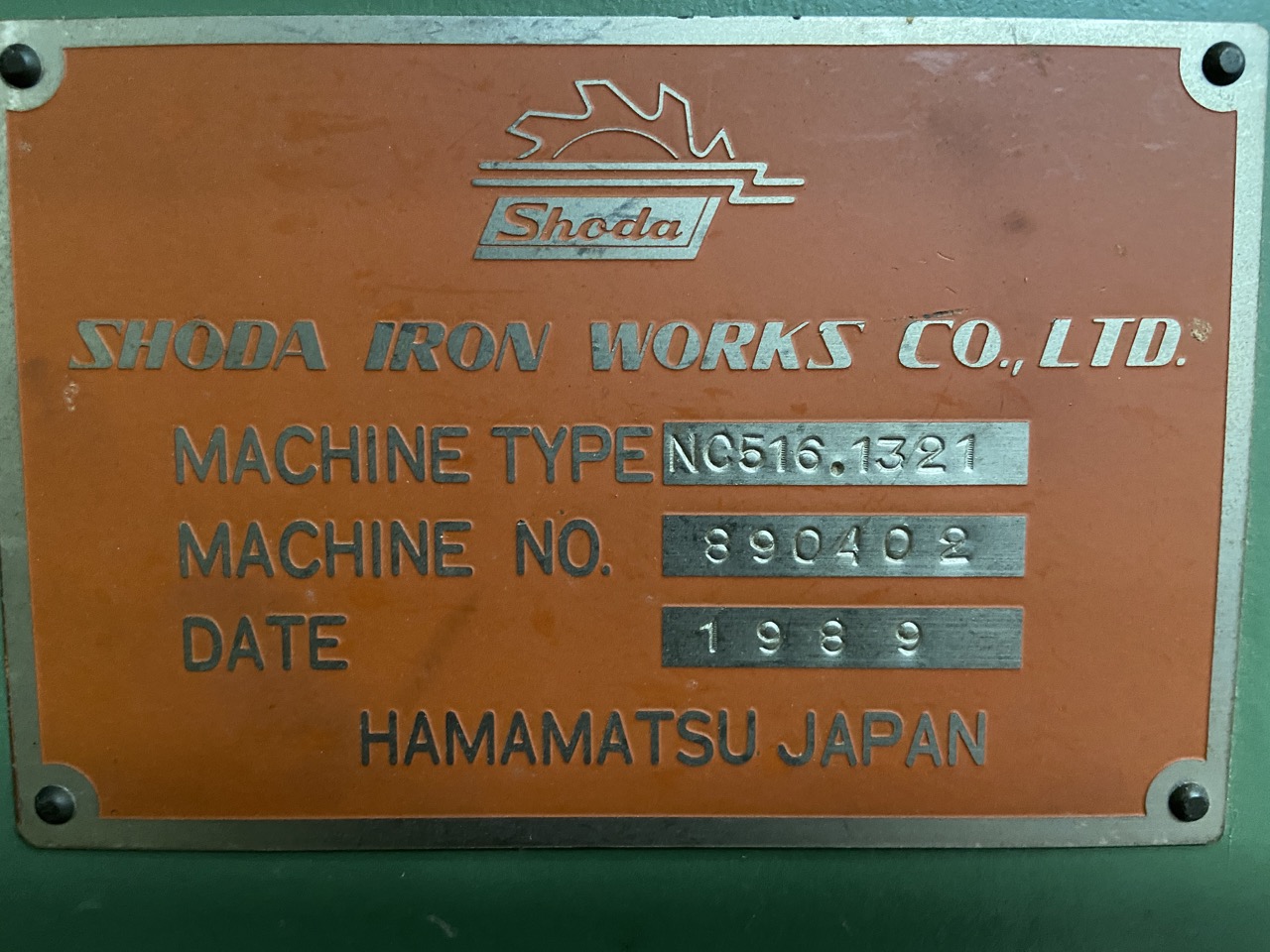 Usato 1989 Shoda NC-516.1321