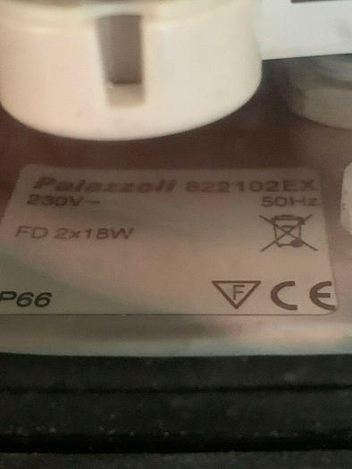 Used Palazzoli 822102ex , Stainless steel lighting fixture , Suitable for zone 2 gas