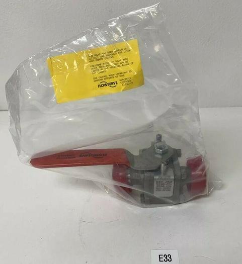 NEW Flowserve WK7466TTC Stainless Steel 1" NPT Ball Valve Fast Shipping