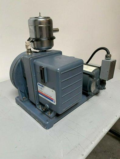 Used Welch 1367W-01 DuoSeal Rotary Vane Vacuum Pump