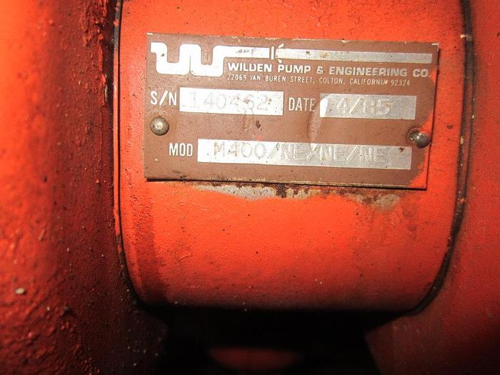 Used Pump, Diaphragm, 1.5", C/st, Wilden, Mdl M400, 20-70 GPM #C739589