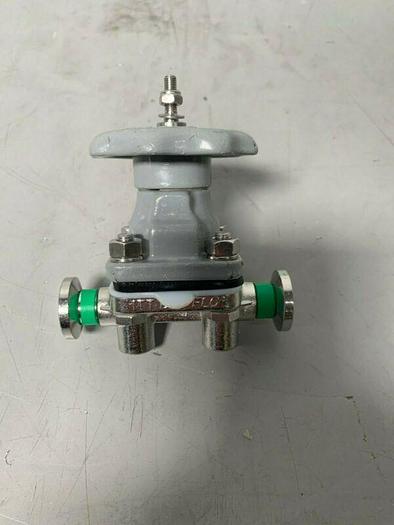 Used ITT Dia-Flo Diaphragm Valve w/ 1/2" Sanitary Fittings