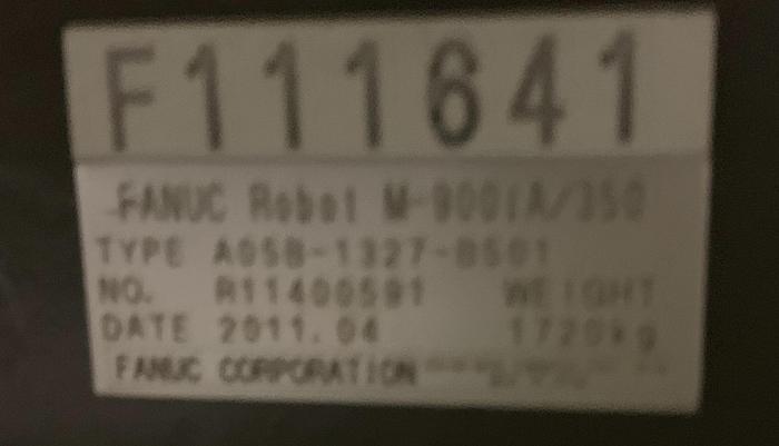 Used FANUC M900iA/350 6 AXIS CNC ROBOT WITH R30iA CONTROLLER 350KG X 2650mm REACH
