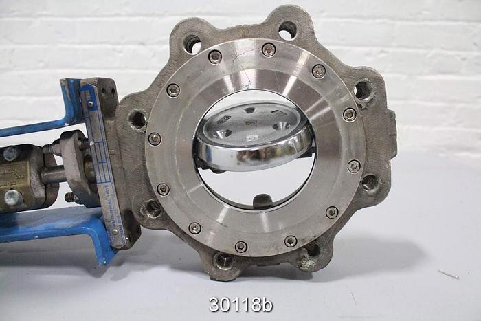 Used Neles Jamesbury 4" Hand Operated Butterfly Valve #30118