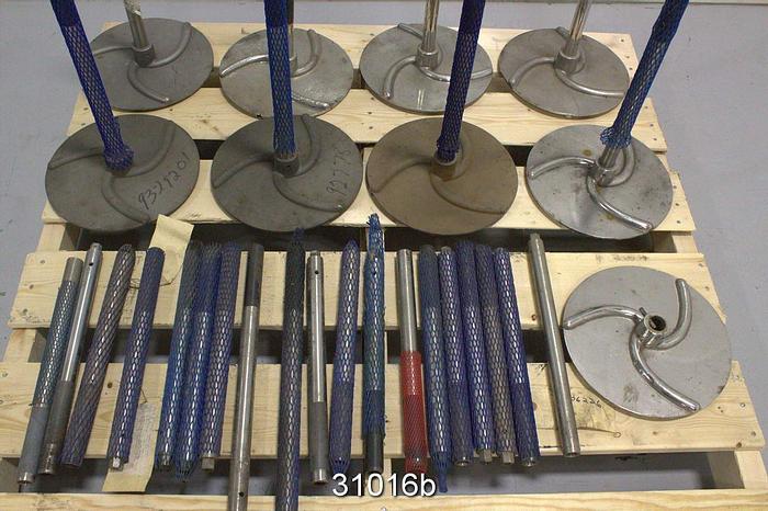 Used Dezurik Spare Rotating Blades and shafts for Consistency Transmitter #31016