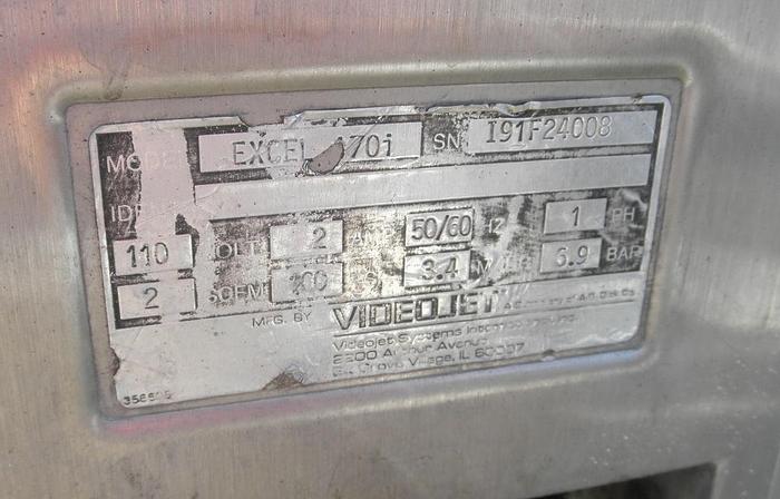 Used Printer, Inkjet, Videojet, Series 170i, Video Excel, (2) #C741822