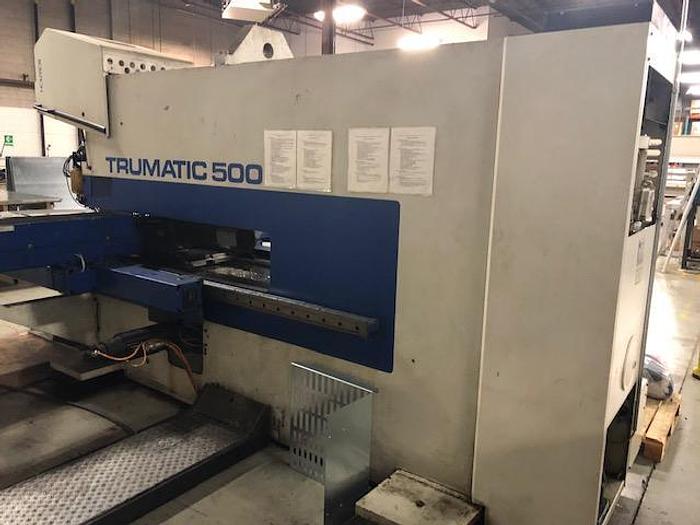 Used 25 TON, TRUMPF TC-500 / 1300, 1995, CNC TURRET PUNCH