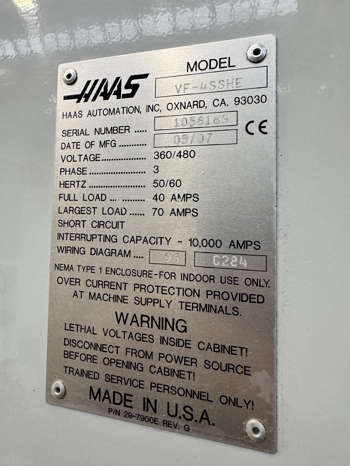 Usato 2007 Haas VF-4SS
