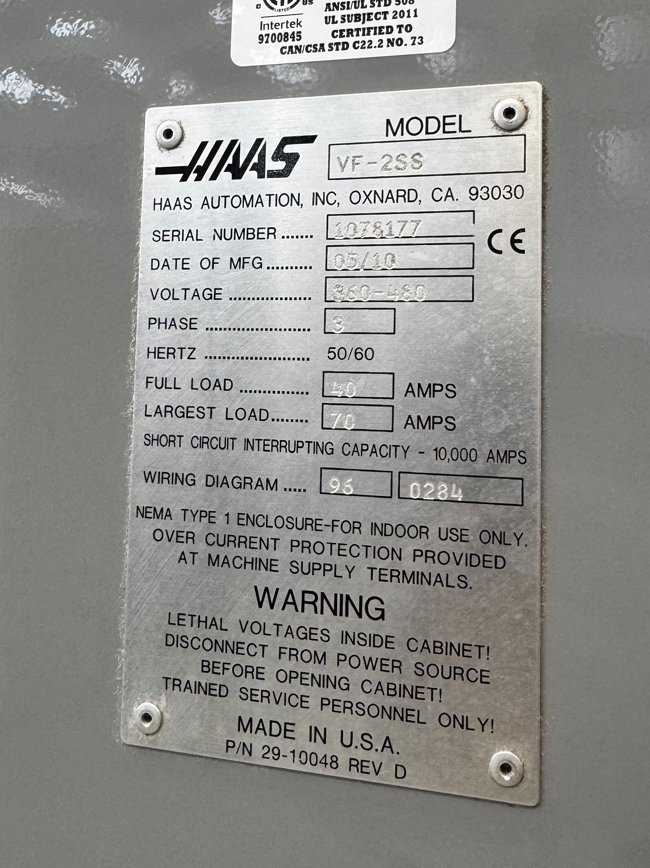 Usato 2010 Haas VF-2SS