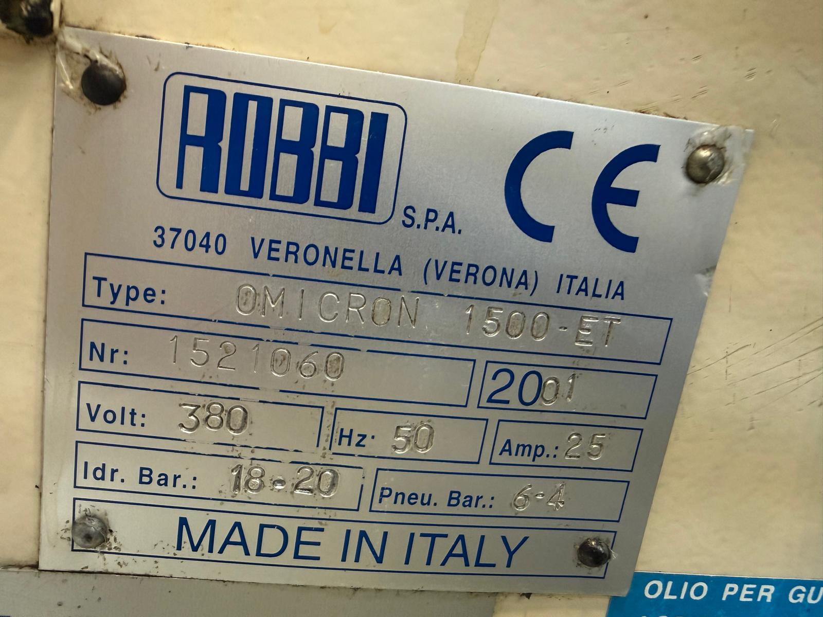Usato ROBBI OMICRON ET-1500
