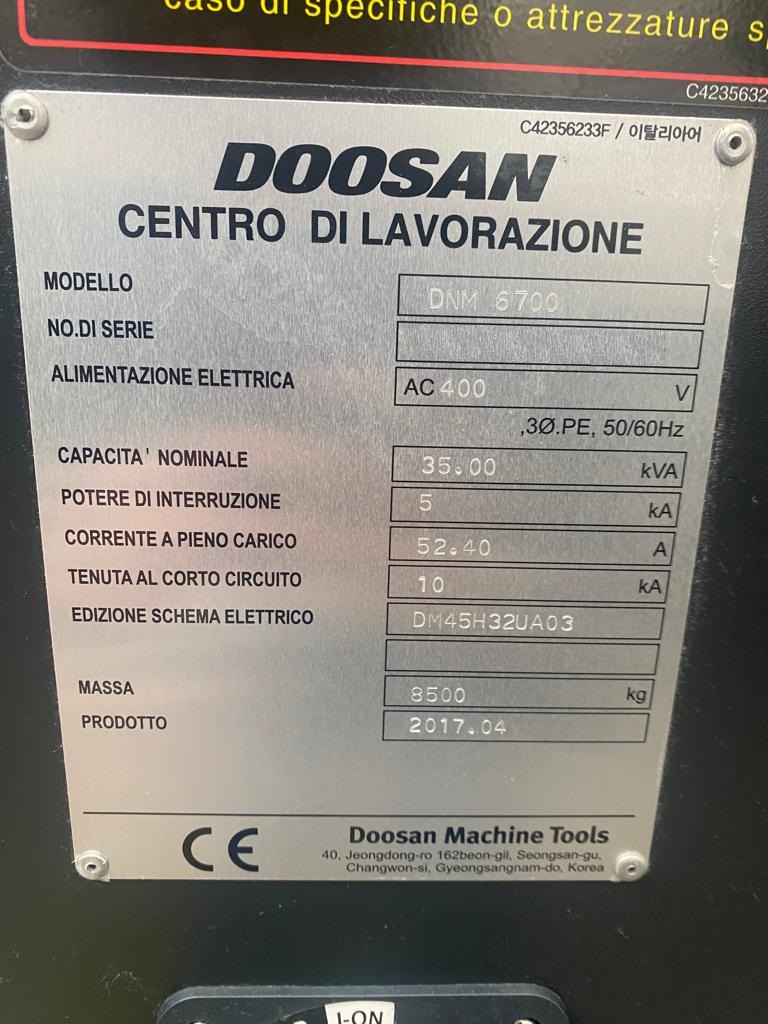 Usato 2017 Doosan DNM 6700
