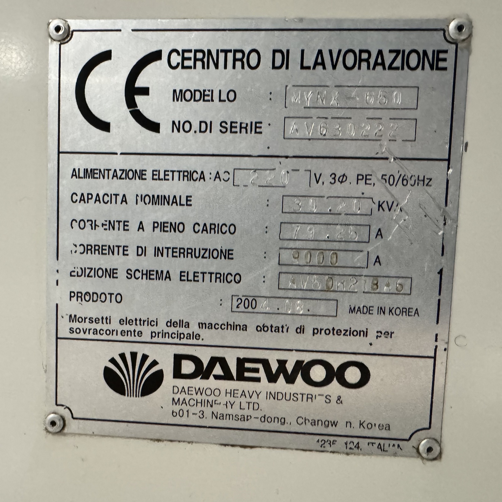 Usato 2004 Doosan Daewoo MYNX 650