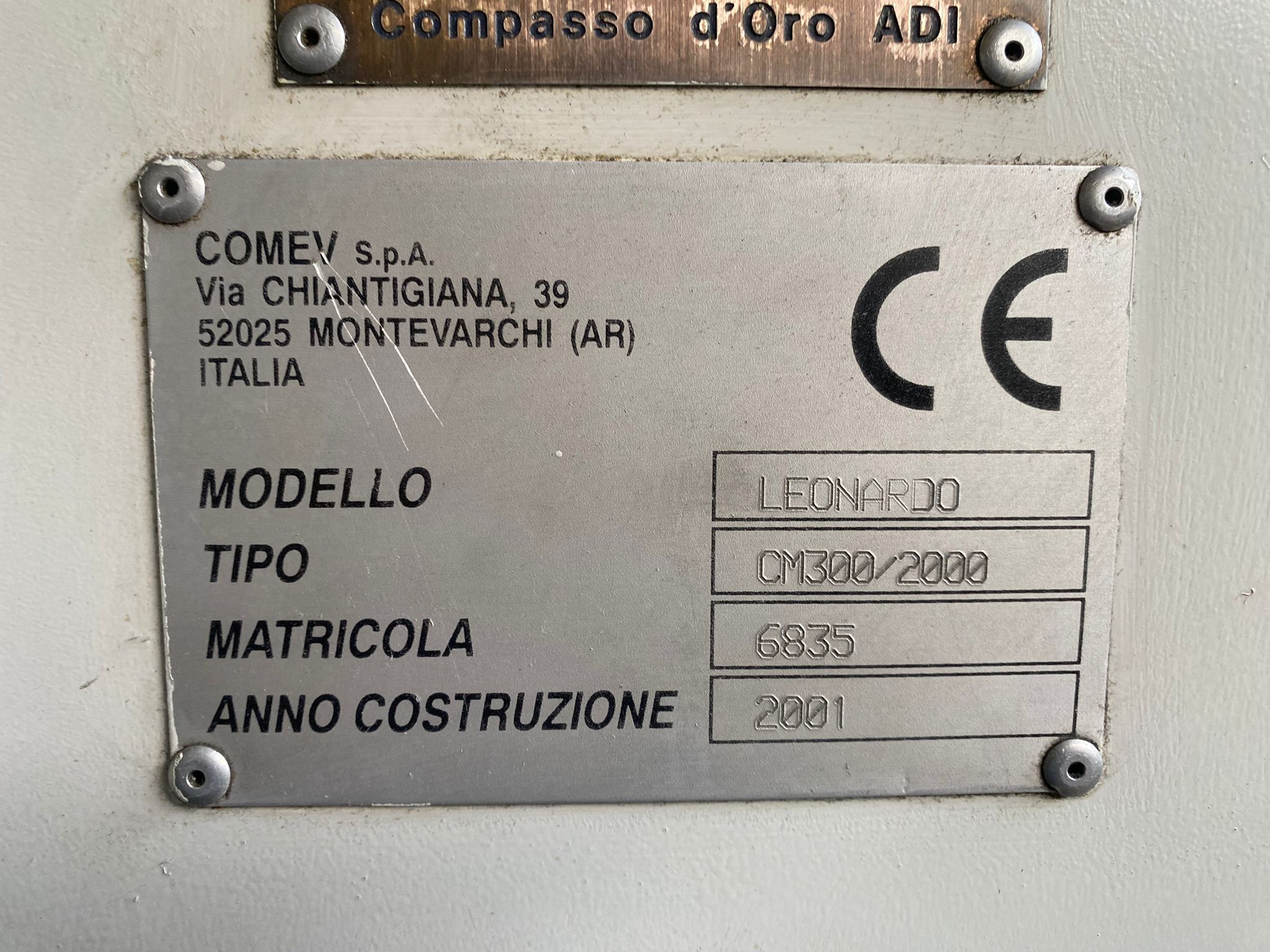 Usato 2001 Comev Leonardo CM 300x2000