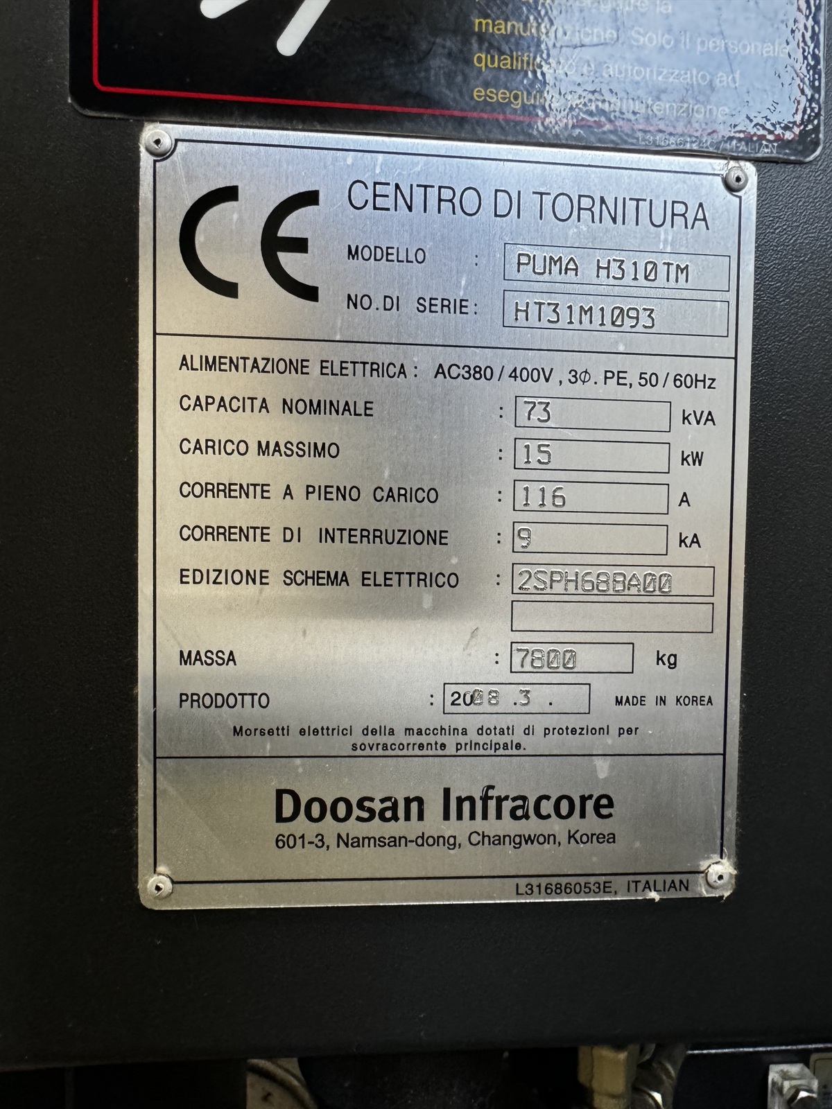 Usato Doosan PUMA H-310/TM