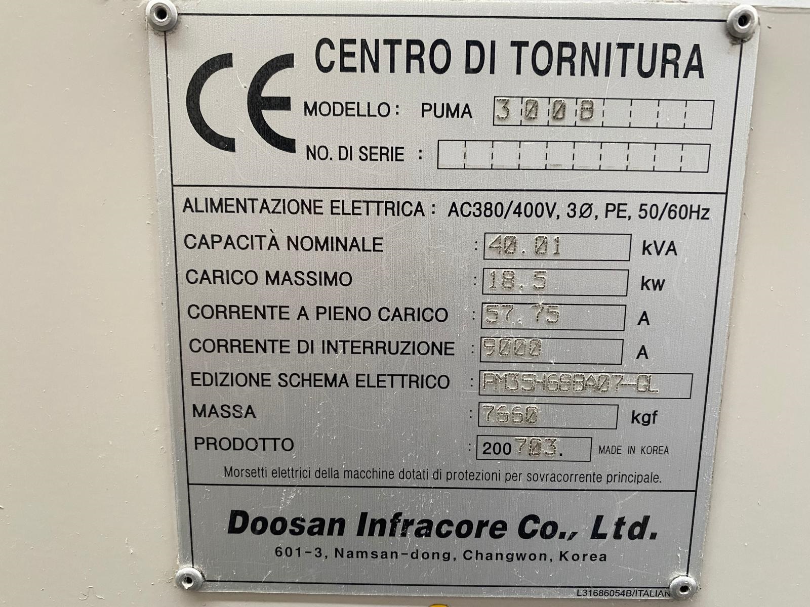 Usato TORNIO CNC DOOSAN DAEWOO PUMA 300-B/GL