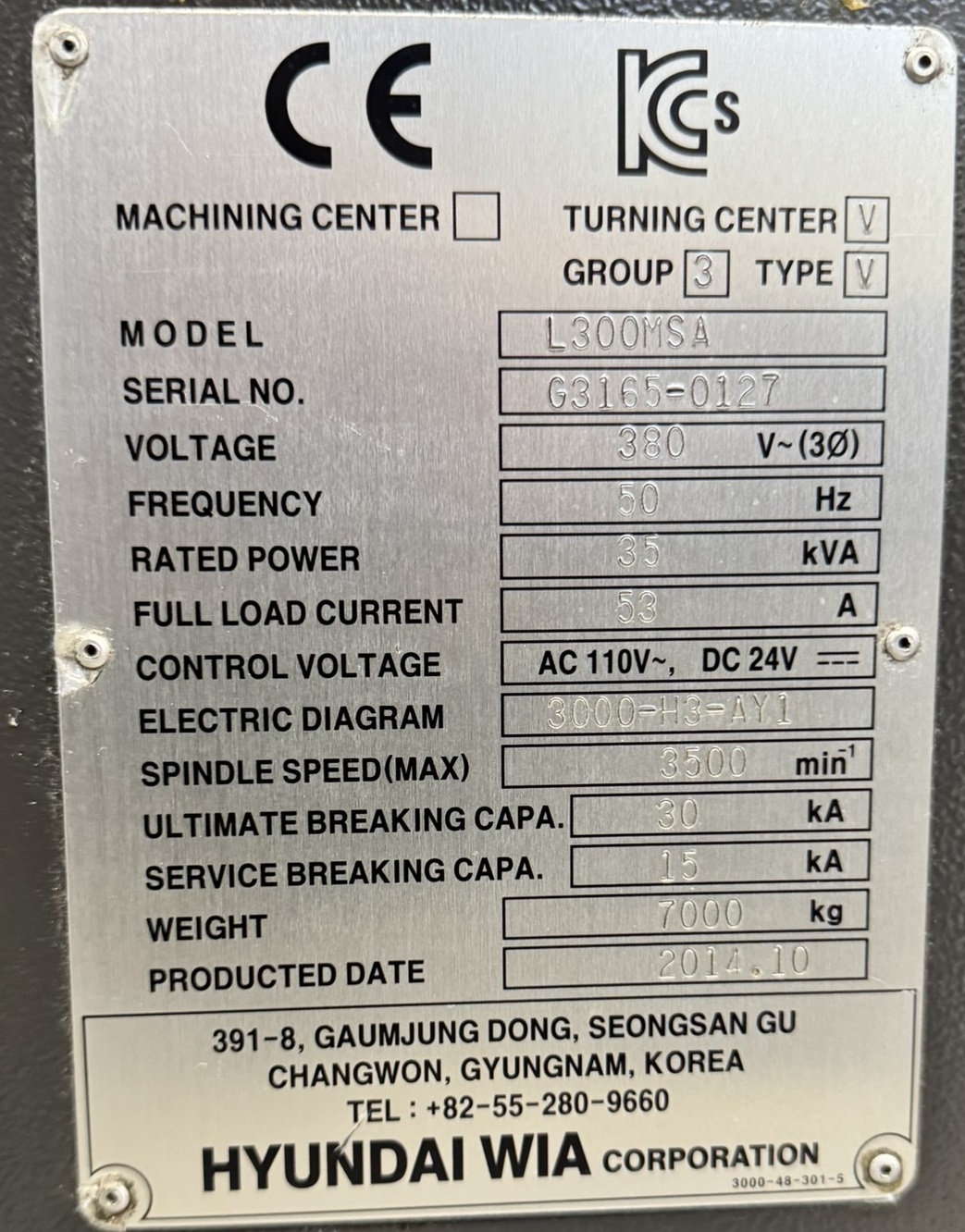 Usato Hyundai WIA L-300/MSA