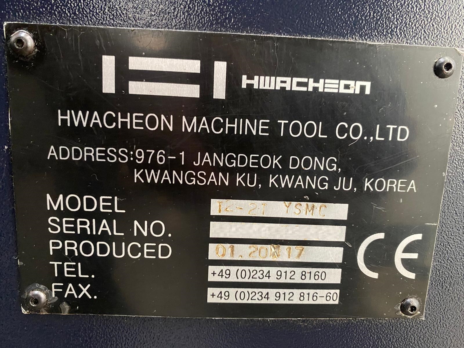 Usato 2018 Hwacheon T2-2T YSMC