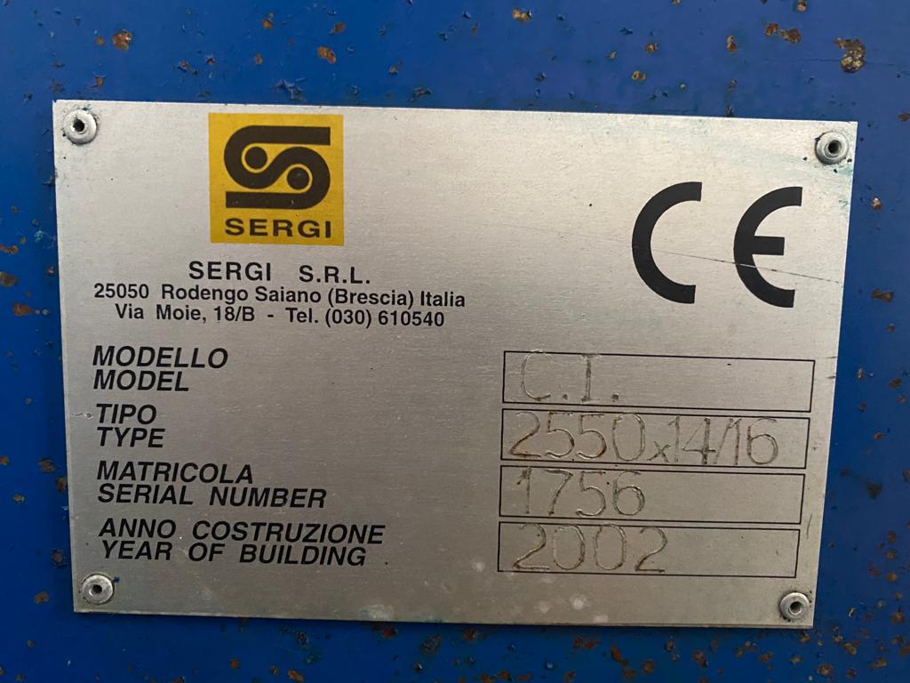 Usato 2002 Sergi C.I. 2550x14/16