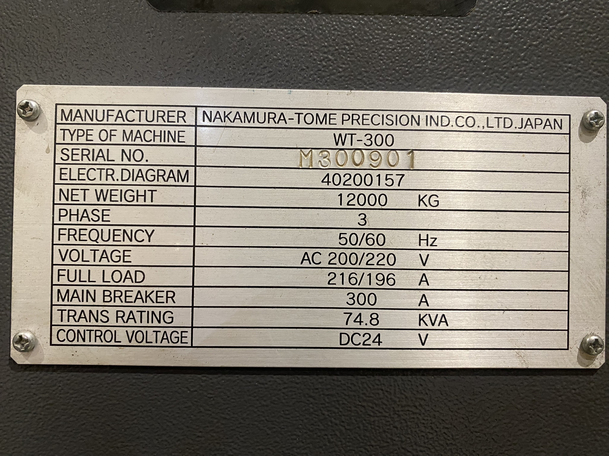 Usato 2005 Nakamura Tome WT-300 MMSY
