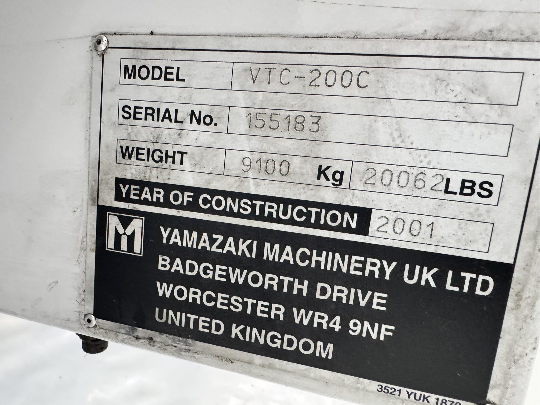 Usato 2001 MAZAK VTC-200C