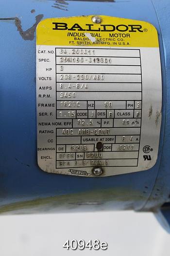 Used Grundfos 1.5x1.5 Vertical High Pressure Pump #40948