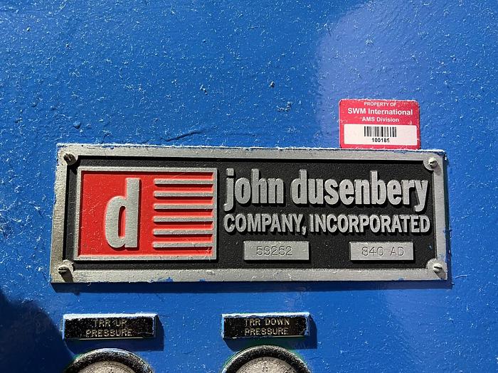 Used 36" DUSENBERY SLITTER REWINDER MODEL 840 AD WITH SCORE SLITTING CAPACITY