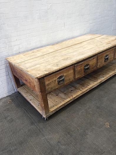 Used Wooden Bakers Table