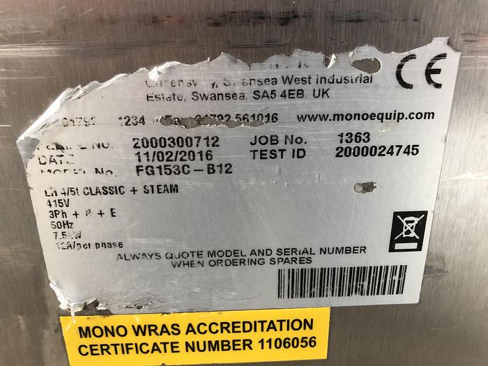 Used Mono BX Classic Double 40cm x 60cm 5 Tray Bake Off Ovens