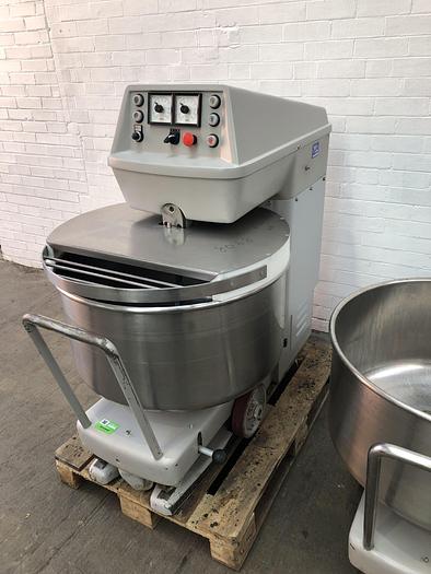 Used Kemper ST75A, 120kg (dough capacity) Spiral Mixer, 2 speed, 2 timers, supplied with 2 bowls