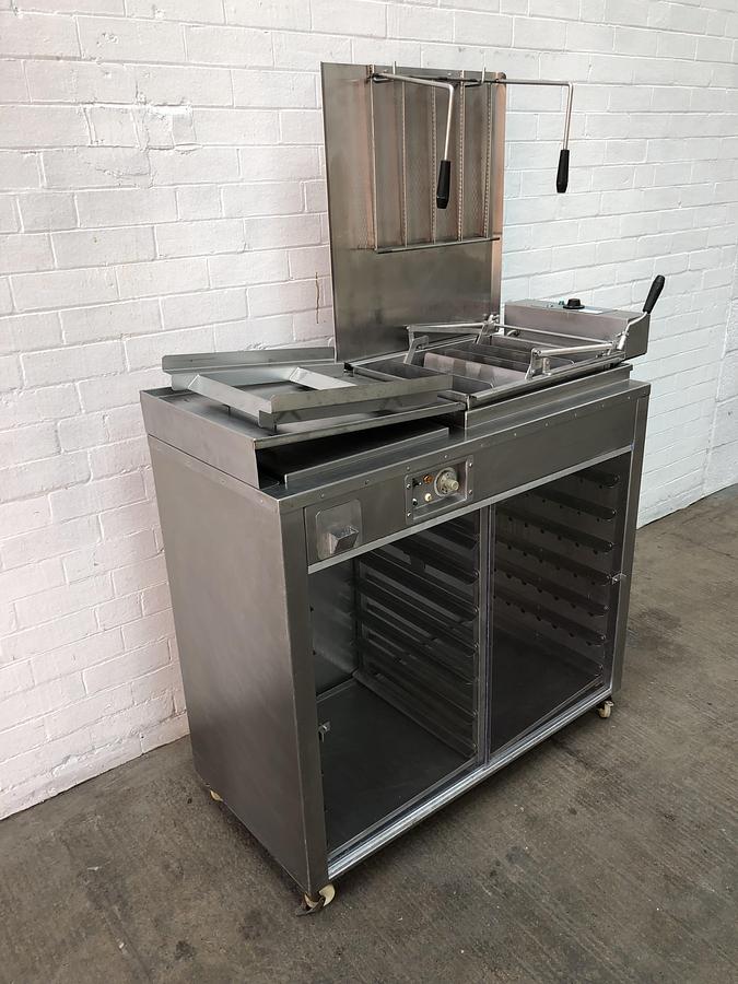 Used DCA 500 Half Tray Float Fryer - 18" x 15" Trays With Under Prover