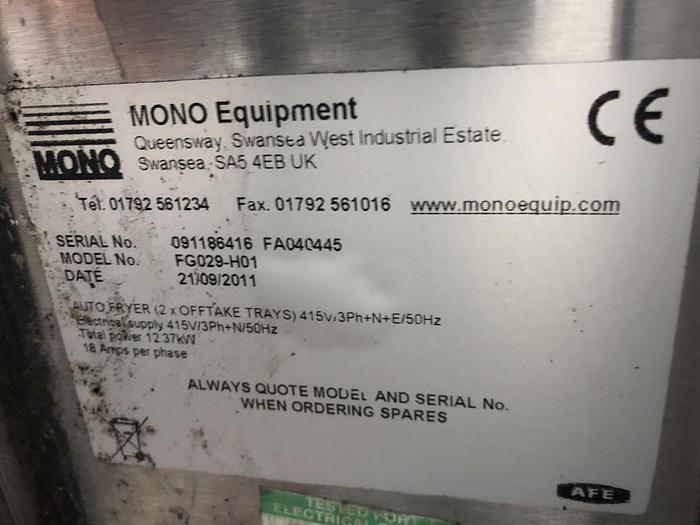 Used Mono Submerge Automatic Fryer - 18" x 30" Trays