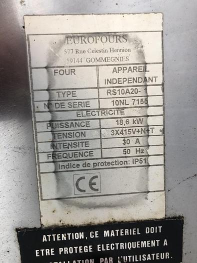 Used Euro Fours RS10A20-1 Bake Off Convection Oven