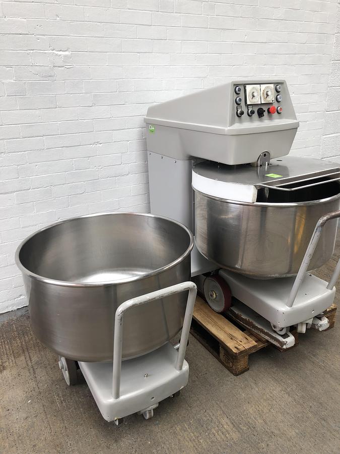 Used Kemper ST75A, 120kg (dough capacity) Spiral Mixer, 2 speed, 2 timers, supplied with 2 bowls