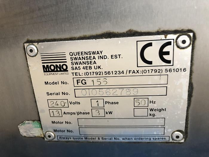 Used Mono BX 2 Trays Single Phase Bake Off Oven