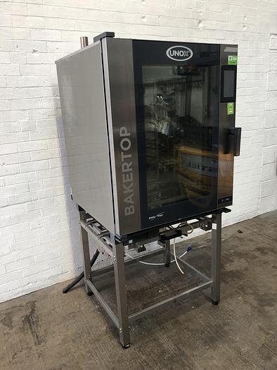 Used UNOX BakerTop 10 Tray (400mm x 600mm) combi /bake off Oven on stand