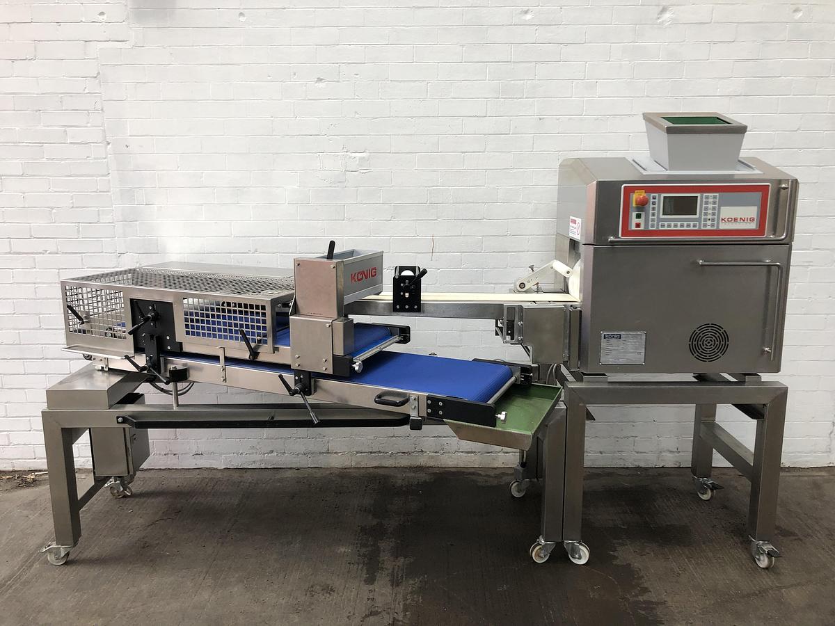 Used Konig Mini Rex 4000, 2 pocket roll plant with forming station, fully refurbished with new belts