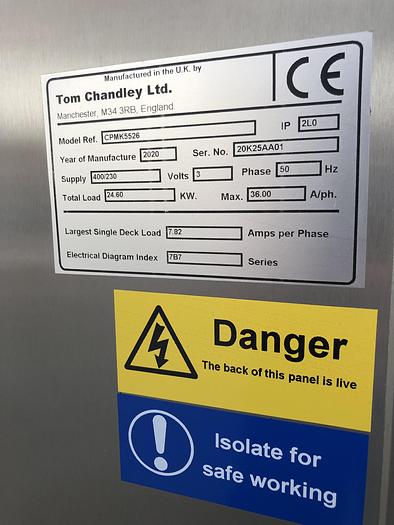 Used Tom Chandley 5 Deck 10 Tray Bakery Oven