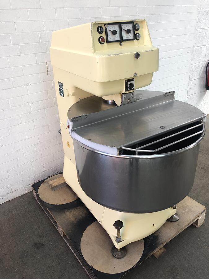 Used Kemper SP75, 120kg (dough capacity) Spiral Mixer, 2 speed, 2 timers