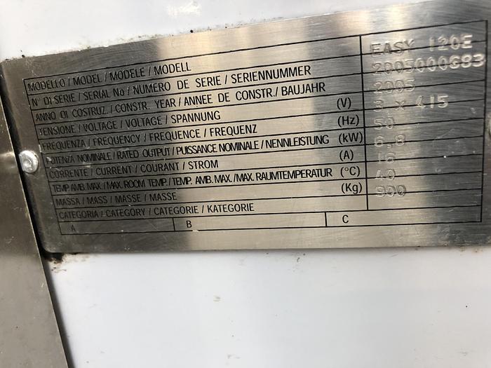 Used Mondial Forni Easy120, 120kg (dough capacity) spiral, 2 speed, 2 timers, supplied with 2 bowls