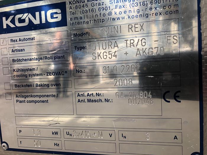 Refurbished 2008 Konig Mini Rex 4000